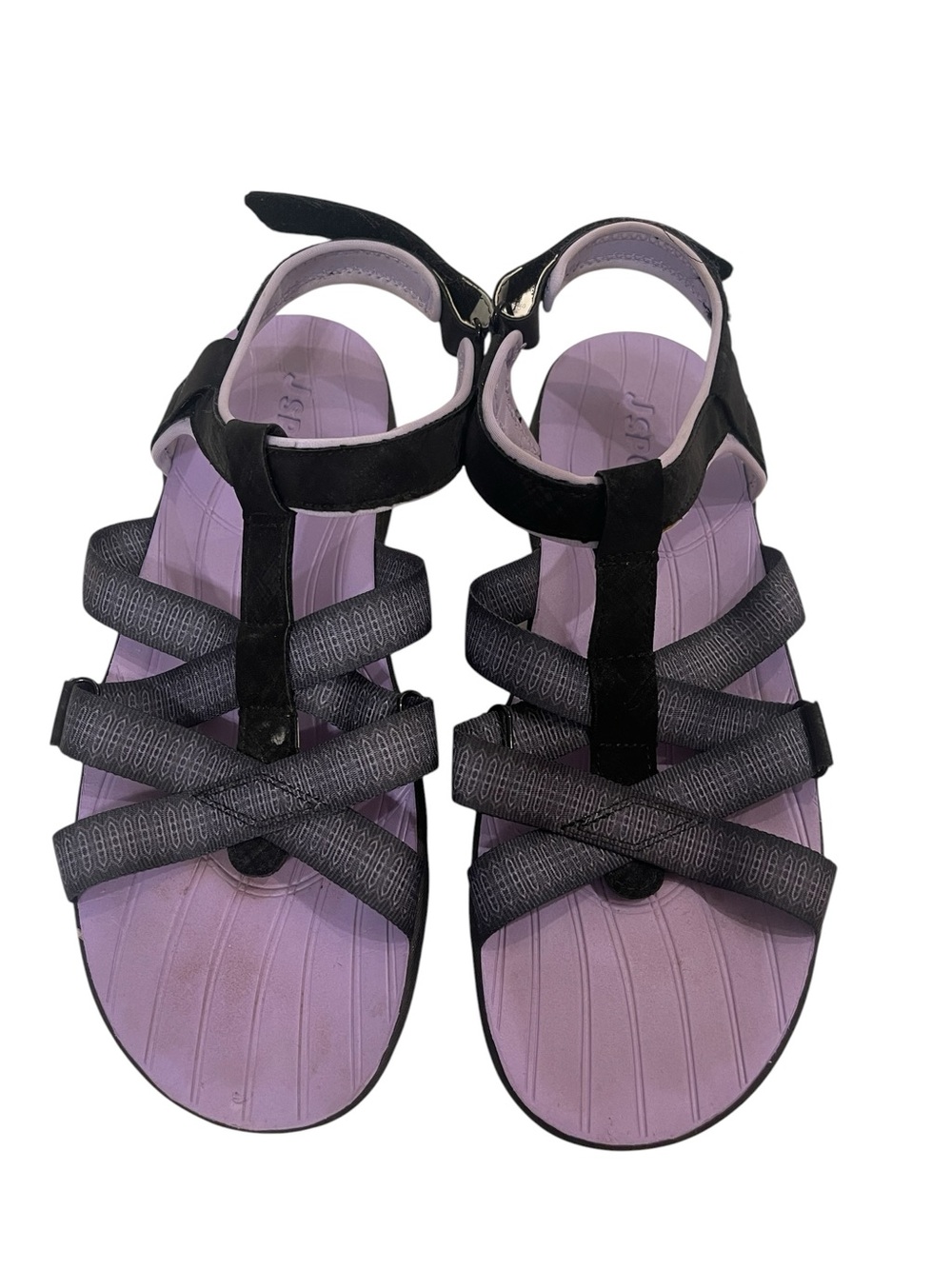 Women’s J Sport Kaia Purple Black Strappy Comfort Sandals - Picture 2 of 6